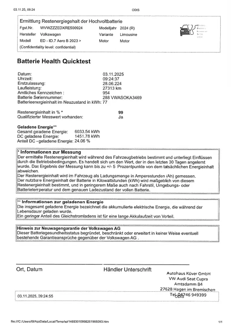 Volkswagen ID.7 Pro Navi+ACC+Matrix+Harman Kardon+20 MATRIX+APP+CC Schwarz - 2