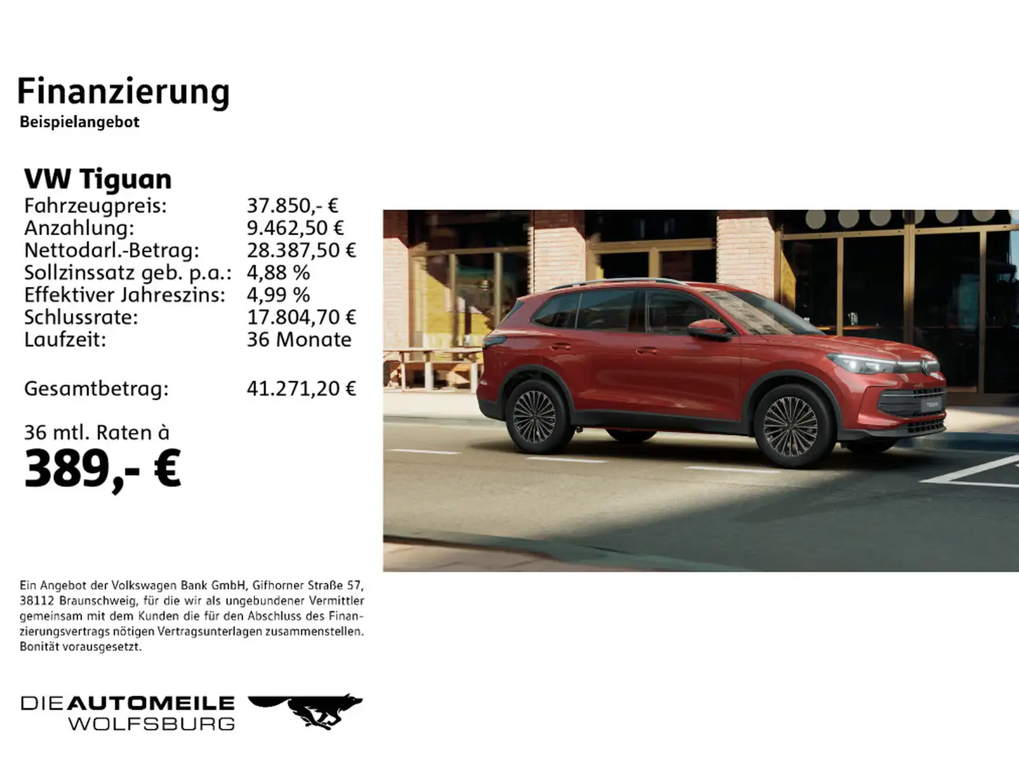 Volkswagen Tiguan 1.5 eTSI DSG Life Matrix/AHK/Stand/ACC Rot - 2