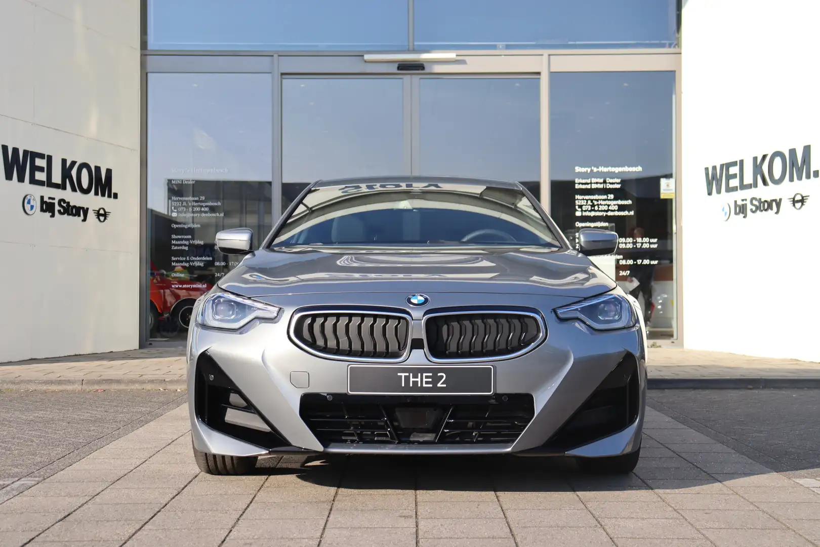 BMW 218 2 Serie Coupé 218i M Sport Automaat / Adaptieve LE Grijs - 2