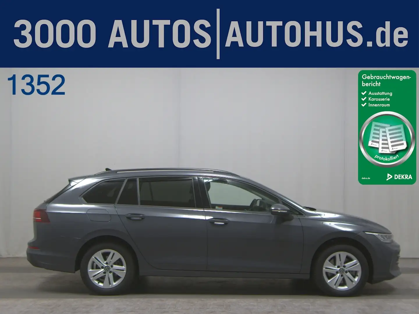 Volkswagen Golf -8 Var. 2.0 TDI Life Navi HuD LED AHK ACC Grau - 1