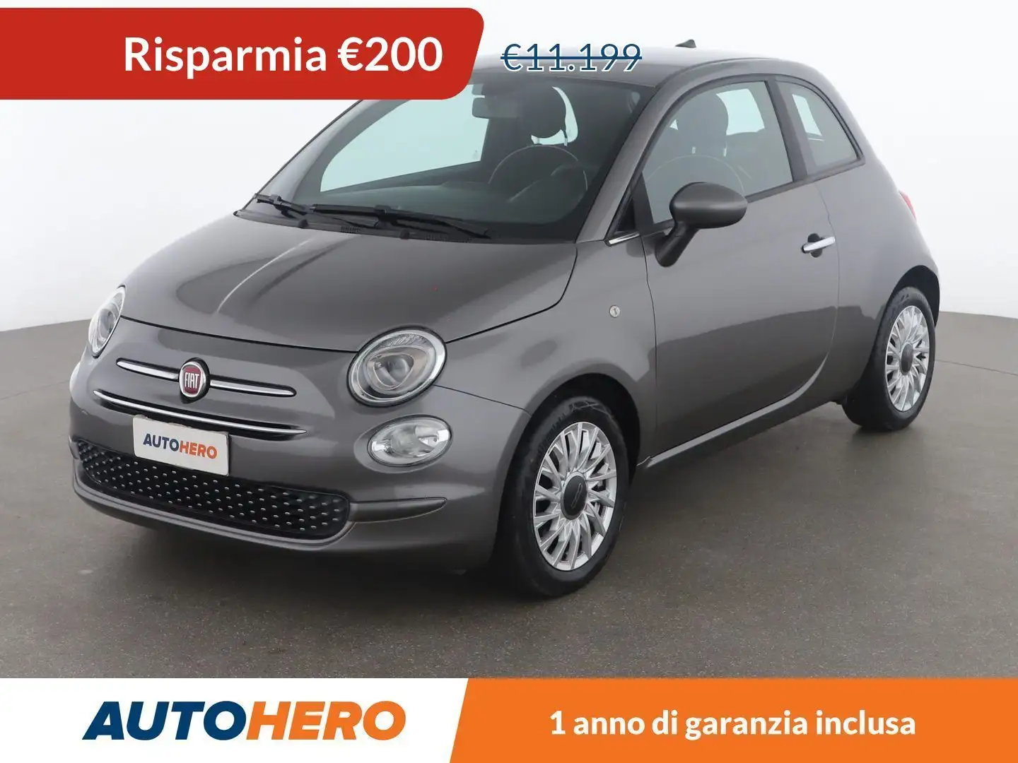 Fiat 500 1.0 Mild-Hybrid Lounge Grigio - 1