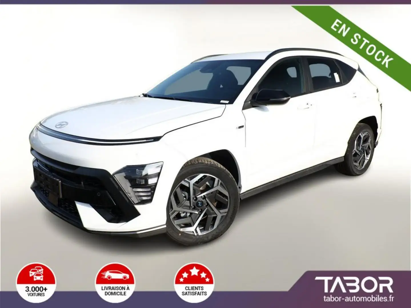 Hyundai KONA 1.6 GDI HEV 129DCT N-Line MY25 GPS Blanc - 1