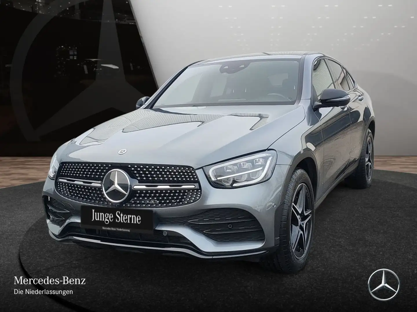 Mercedes-Benz GLC 400 d Coupé 4M AMG+NIGHT+360+AHK+LED+STHZG+9G Grau - 2