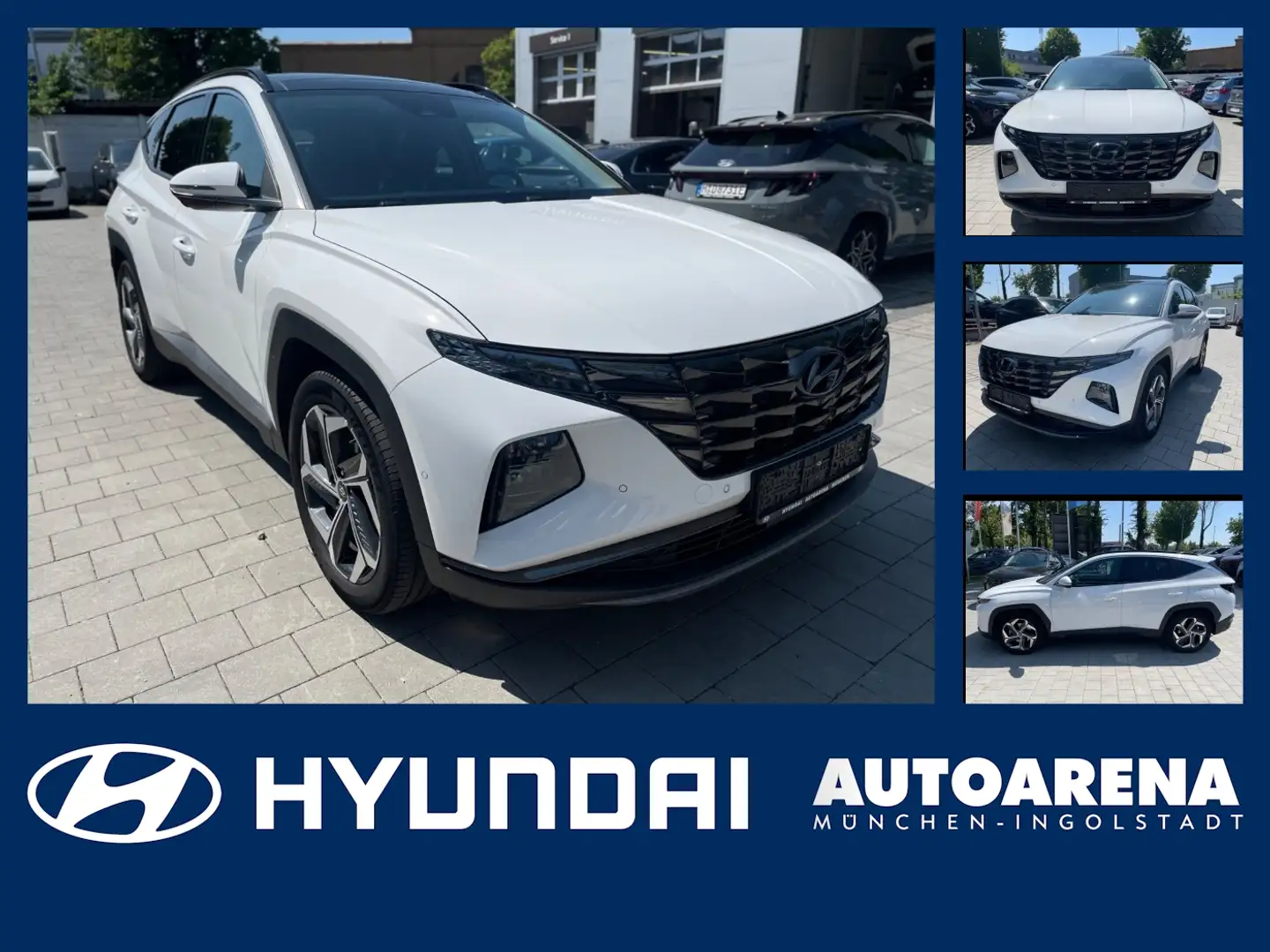 Hyundai TUCSON 1.6 T-GDI Prime Matrix 4xSHZ ACC AUT Kam. Bianco - 1