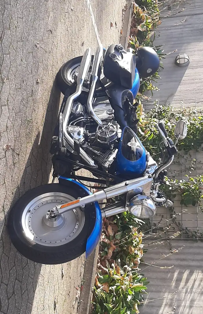 Harley-Davidson Fat Boy plava - 2