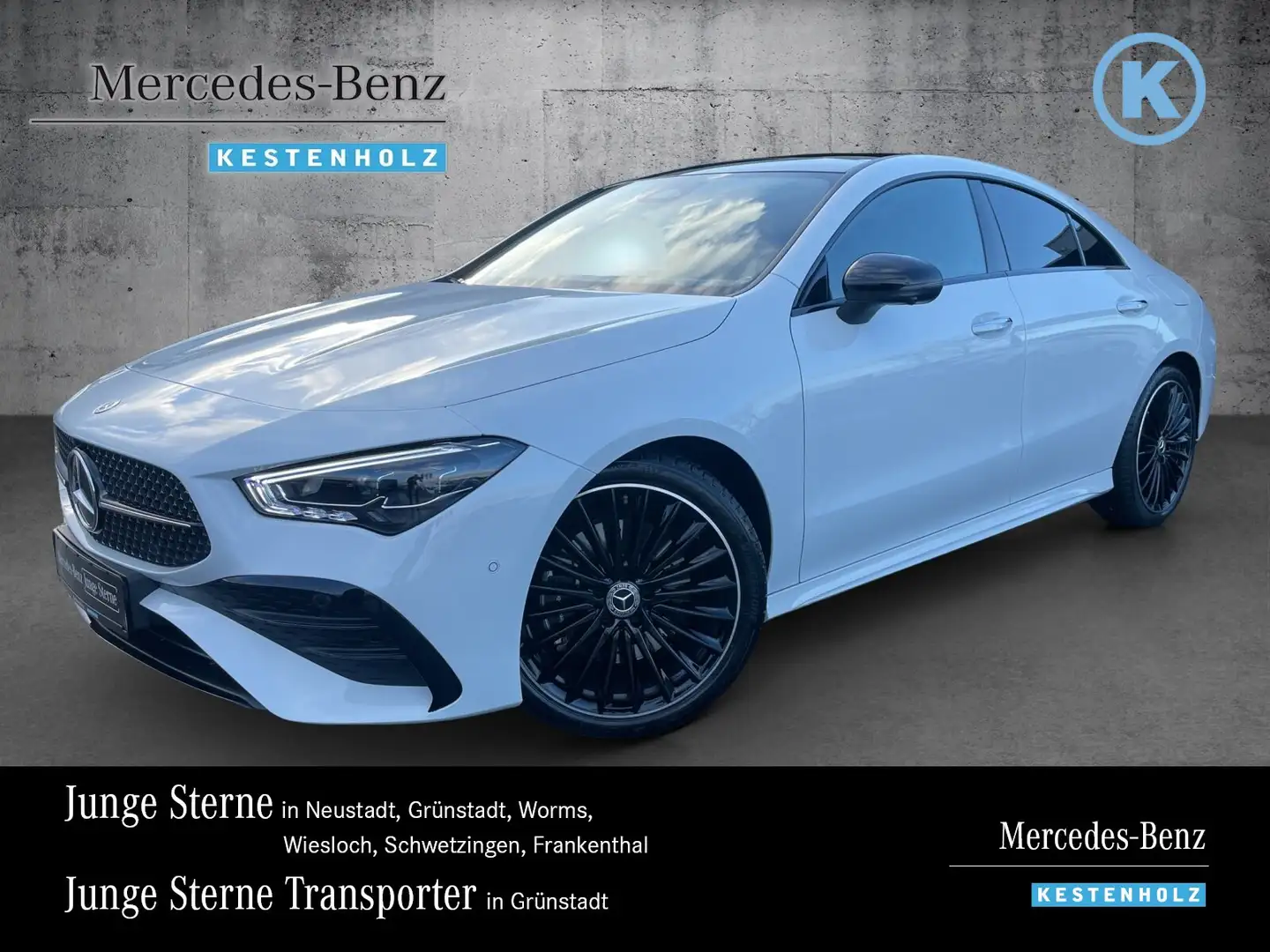 Mercedes-Benz CLA 200 CLA 200 AMG+NIGHT+19"+PANO+HUD+360+KEYL+MLED+SHZ Weiß - 1