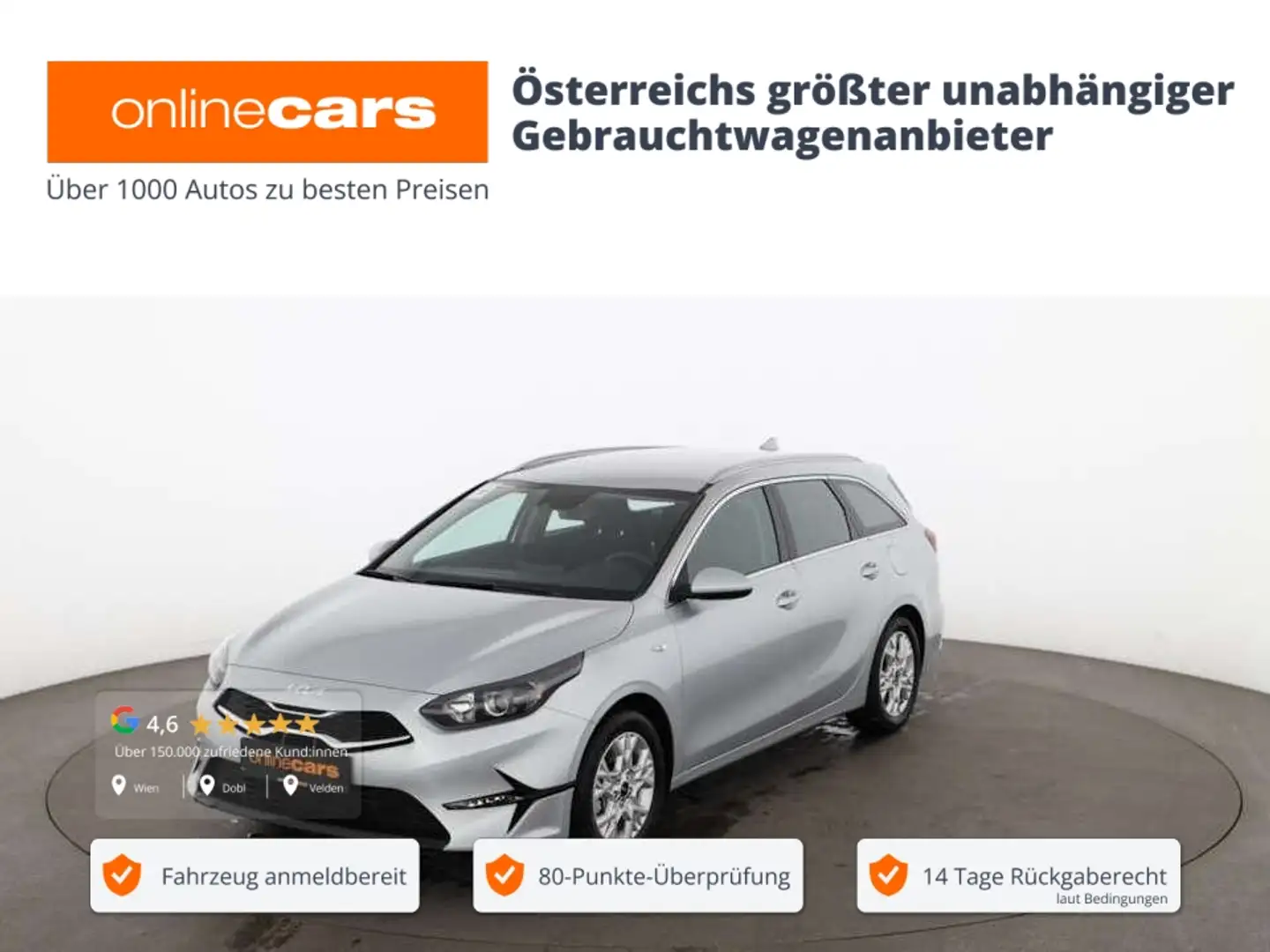 Kia Ceed SW / cee'd SW Ceed SW 1.6 CRDi silber Aut NAVI SITZHZG ASSIST Silber - 1