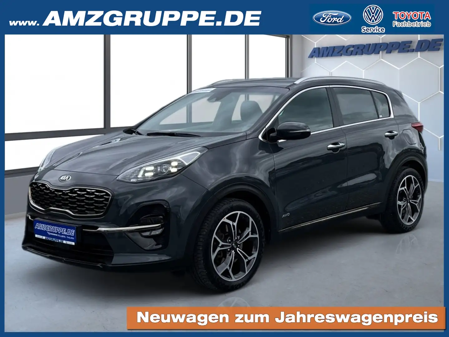 Kia Sportage 2.0 CRDI 4WD GT-Line LED+ACC+Kamera+Winterpak Grau - 1