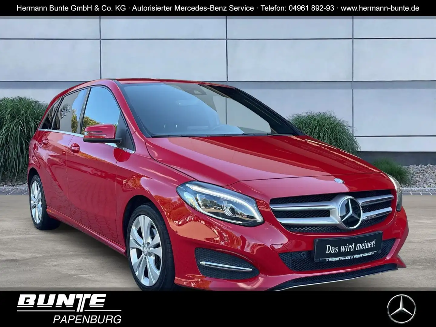 Mercedes-Benz B 220 d URBAN/AHK/LED-HIGH/TOTWINKEL/KAMERA/SP Rot - 1