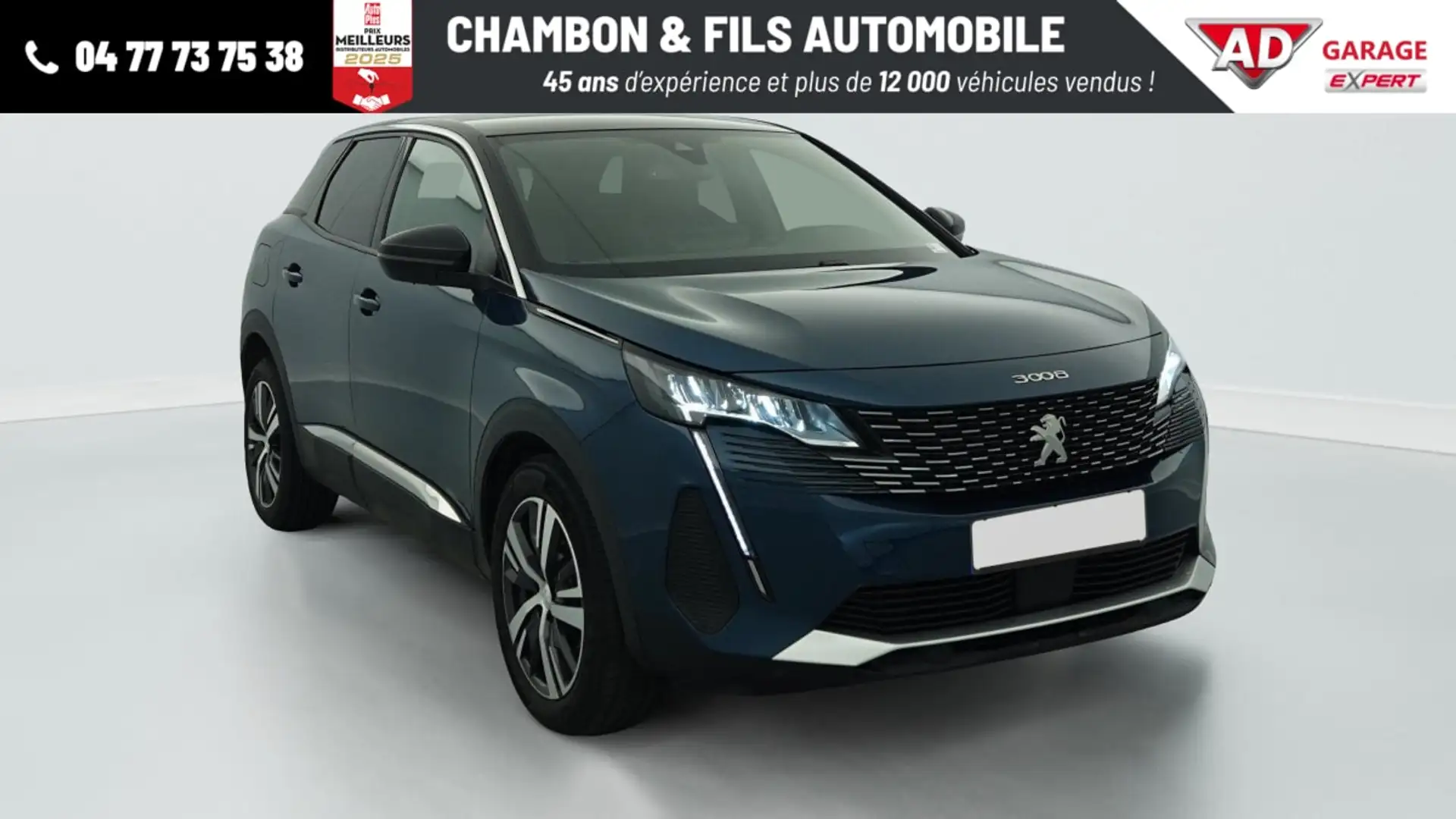 Peugeot 3008 Hybrid 136 e-DCS6 Allure Pack Bleu - 1