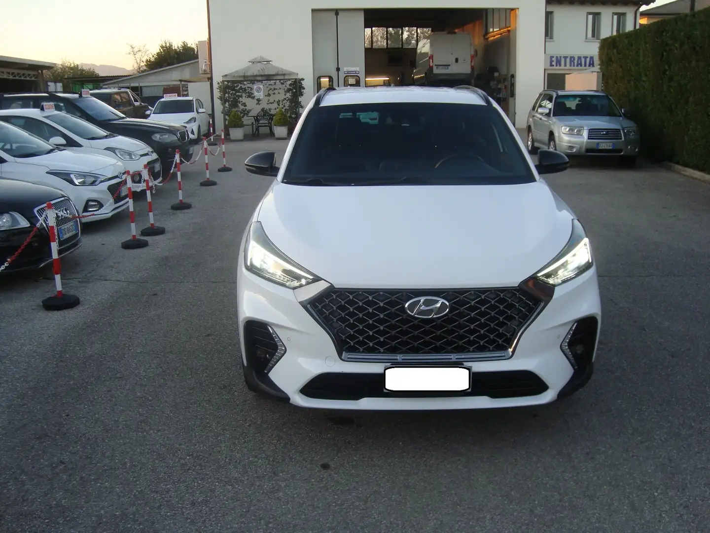 Hyundai TUCSON Tucson II 2018 1.6 crdi 48V NLine Safety Bianco - 2