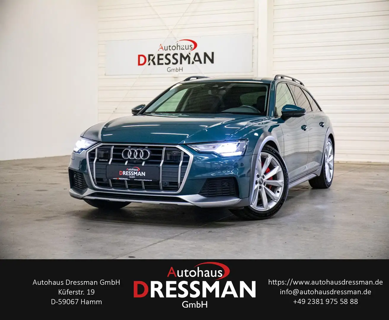 Audi A6 allroad 55 TDI ACC AHK VIRTUAL LEDER DSP 360° Grün - 1