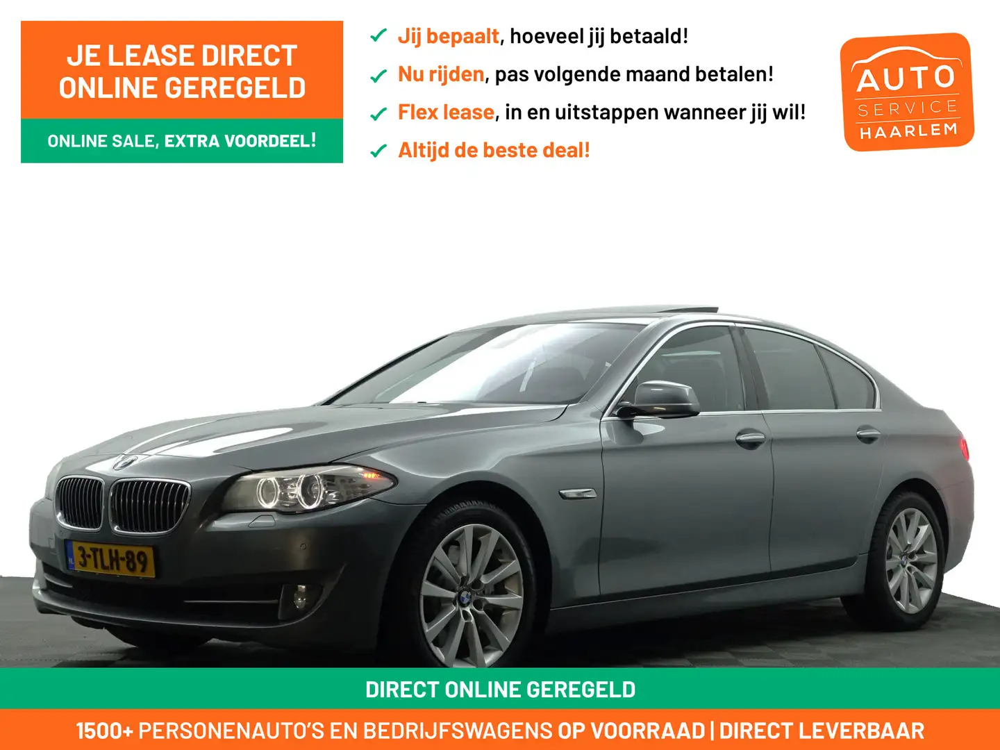 BMW 528 5-serie 528i High Executive+ Aut- Schuifdak, Soft Grijs - 1