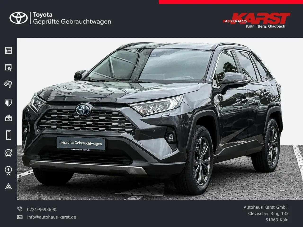 Toyota RAV4 2.5 l Hybrid Team D Teilleder, NAV