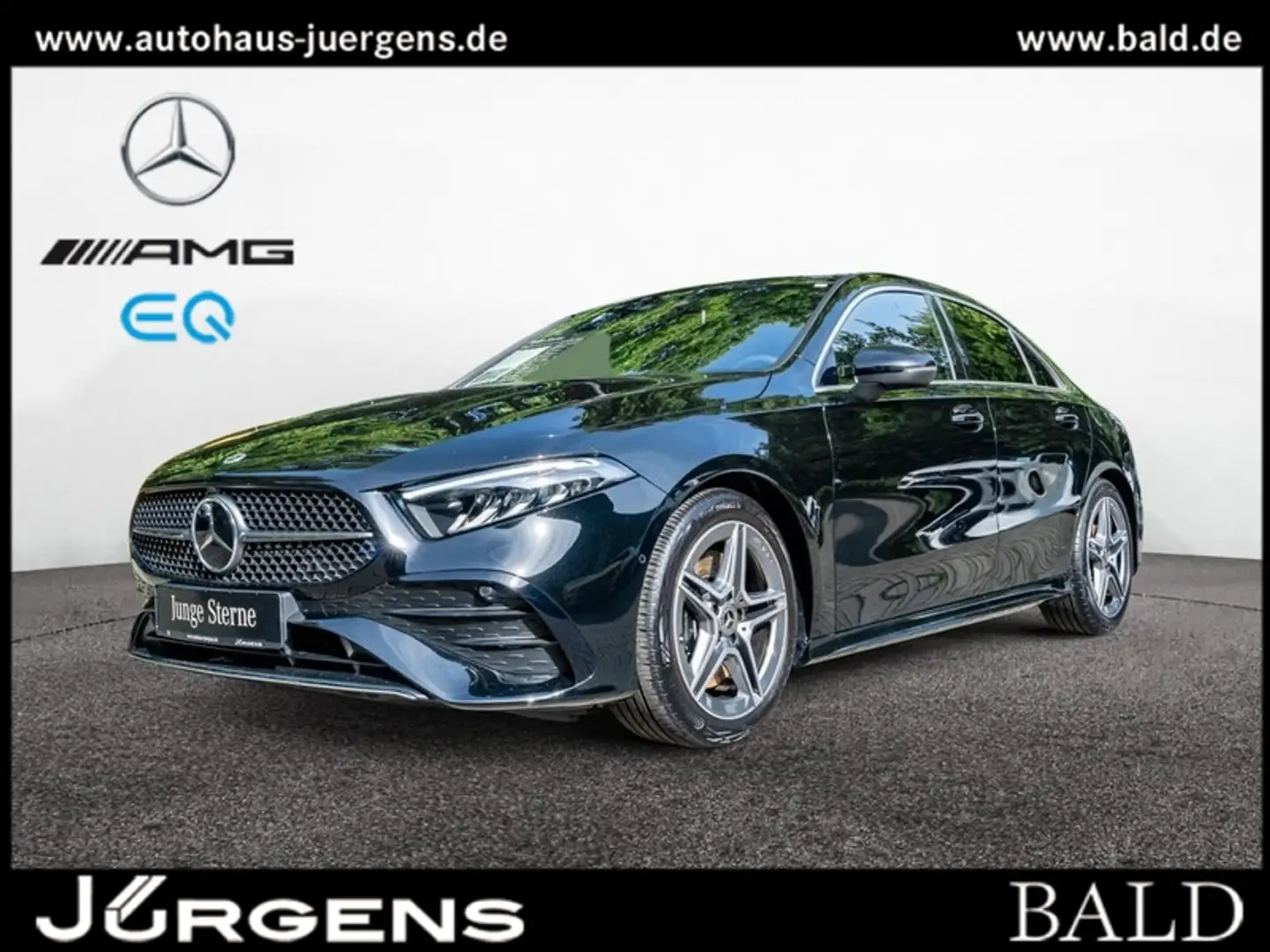 Mercedes-Benz A 250 4M Limo AMG-Sport/Burm/AHK/Distr/Keyl/Cam Schwarz - 2