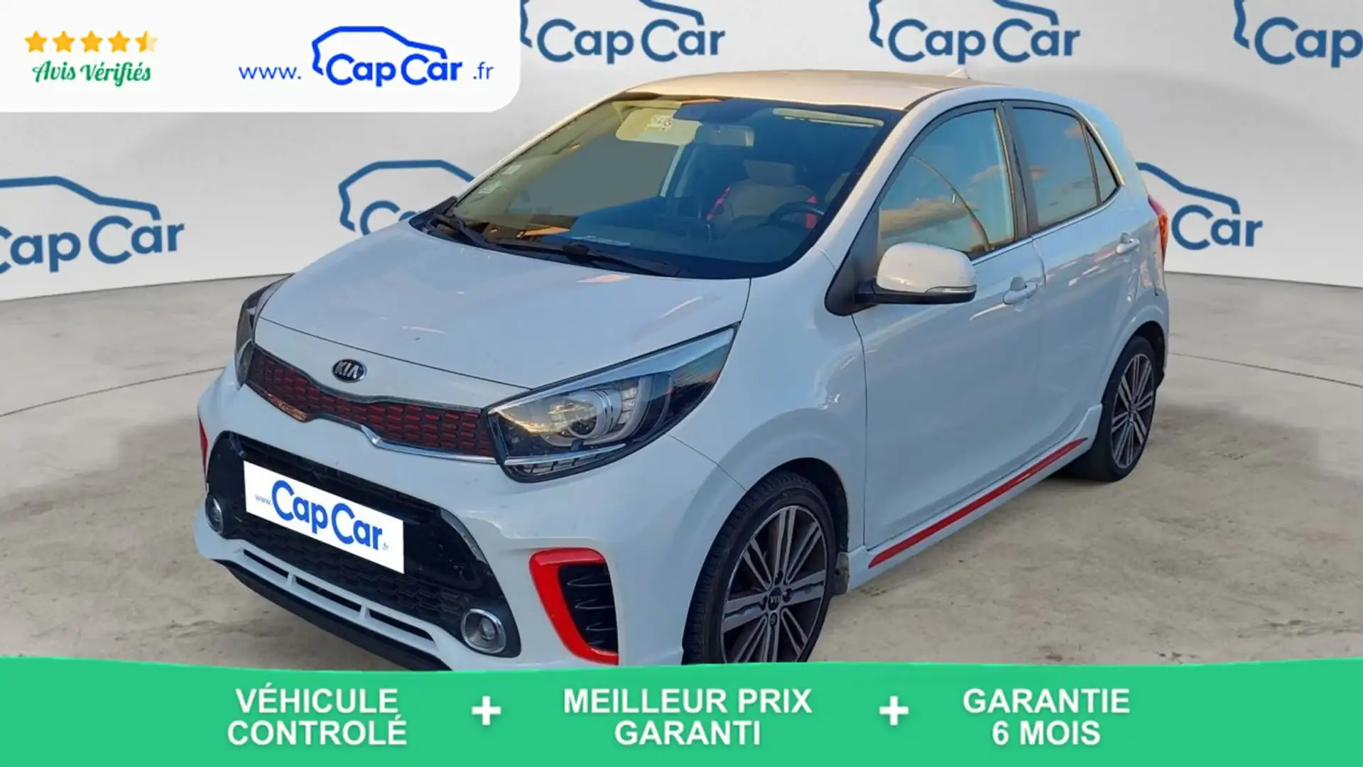 Kia Picanto 1.0 T-GDi 100 GT Line Blanc - 1