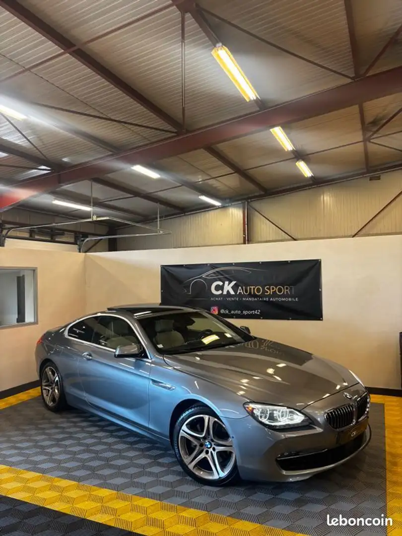 BMW 640 Coupé 640dA 313ch Luxe Gris - 1