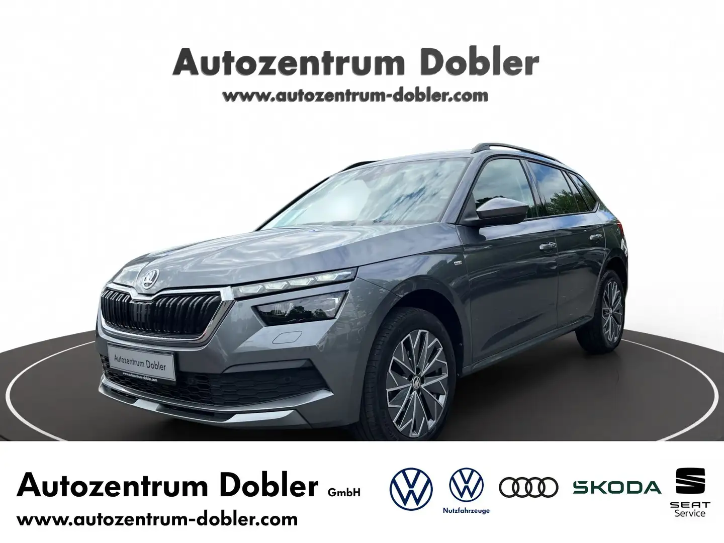Skoda Kamiq 1.0 TSI DSG Tour AHK LED PDC EURO6 Bluetooth Grigio - 1