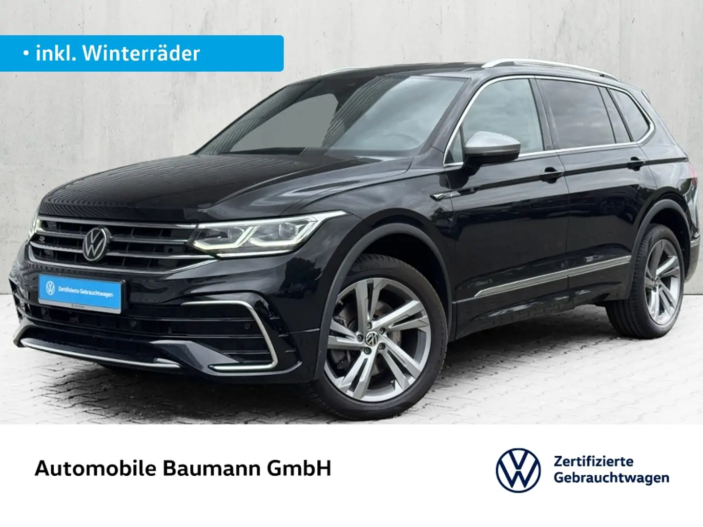 Volkswagen Tiguan Allspace 2.0 TDI DSG 4MOTION R-LINE*AHK* Schwarz - 1