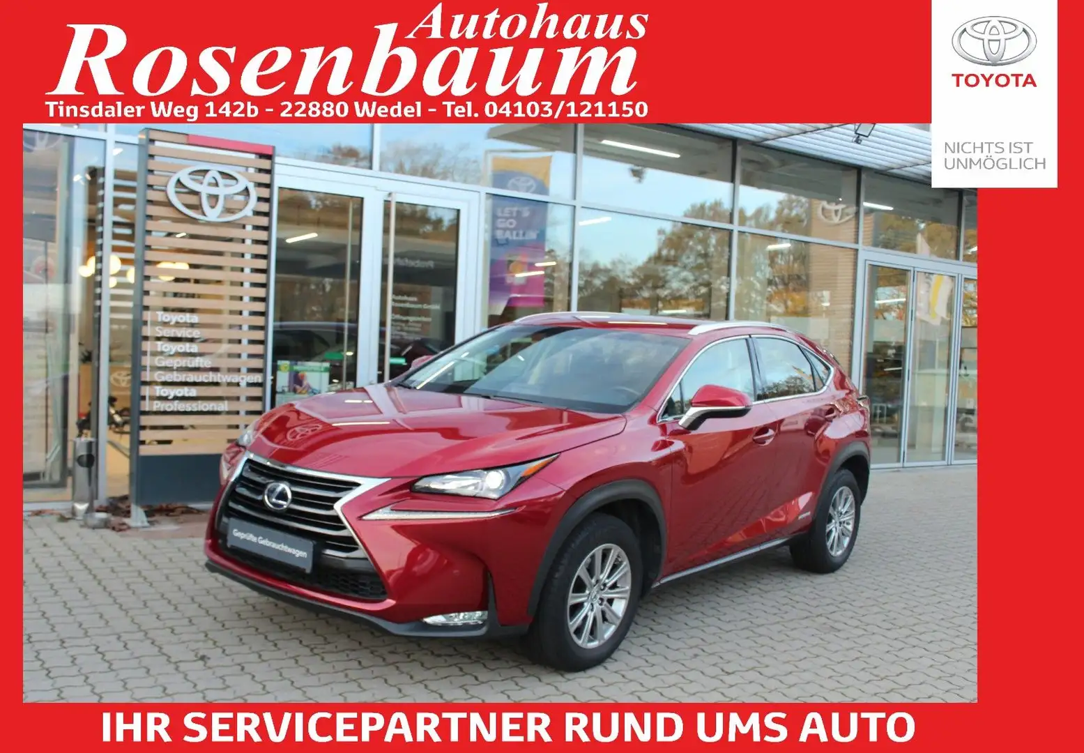 Lexus NX 300 h Executive Line*LED*PDC*SHZ*NAVI*LEDER* Rot - 1