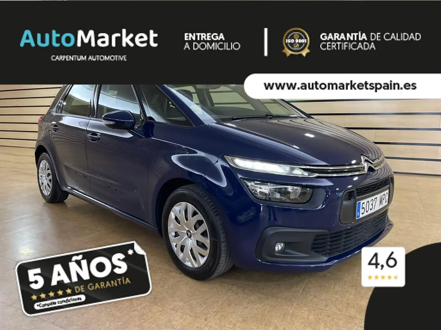 Citroen C4 Picasso 1.2 PureTech S&S EAT6 Live 130 Azul - 2