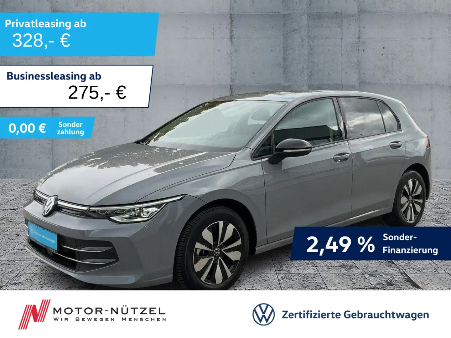 Volkswagen Golf VIII 2.0 TDI DSG GOAL LEDplus+NAVI+AHK+ACC Grau - 1