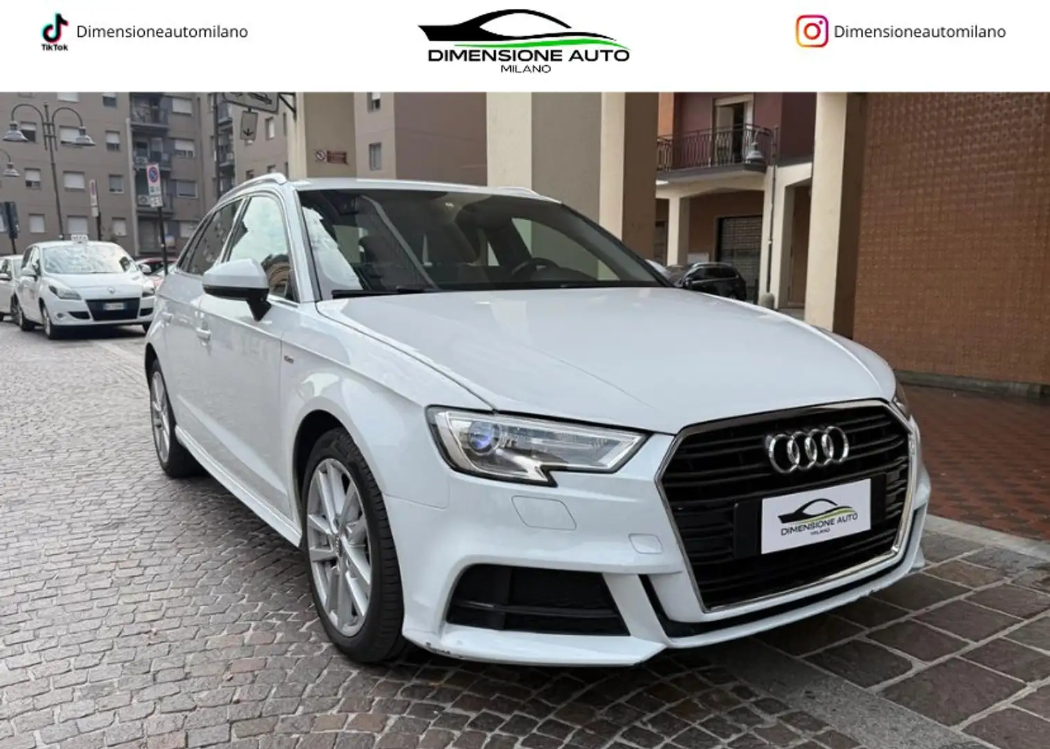 Audi A3 A3 Sportback 30 1.6 tdi S-line 116cv s-tronic Bianco - 1