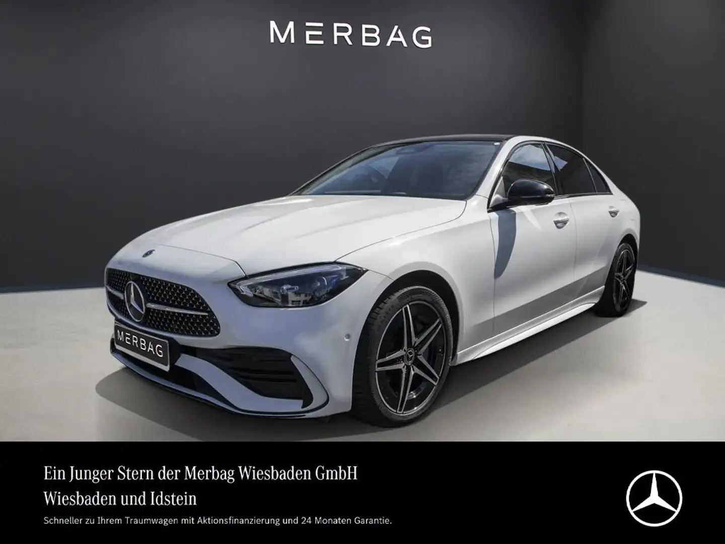 Mercedes-Benz C 300 de AMG-LINE PANO AHK NIGHT DIGITAL-LIGHT Blanc - 1