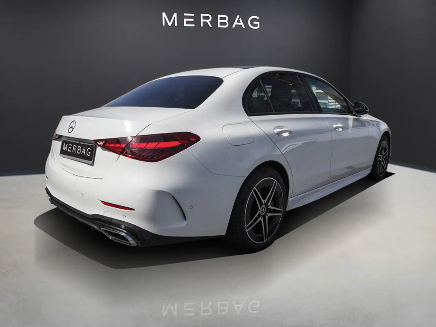 Mercedes-Benz C 300 de AMG-LINE PANO AHK NIGHT DIGITAL-LIGHT Blanc - 2