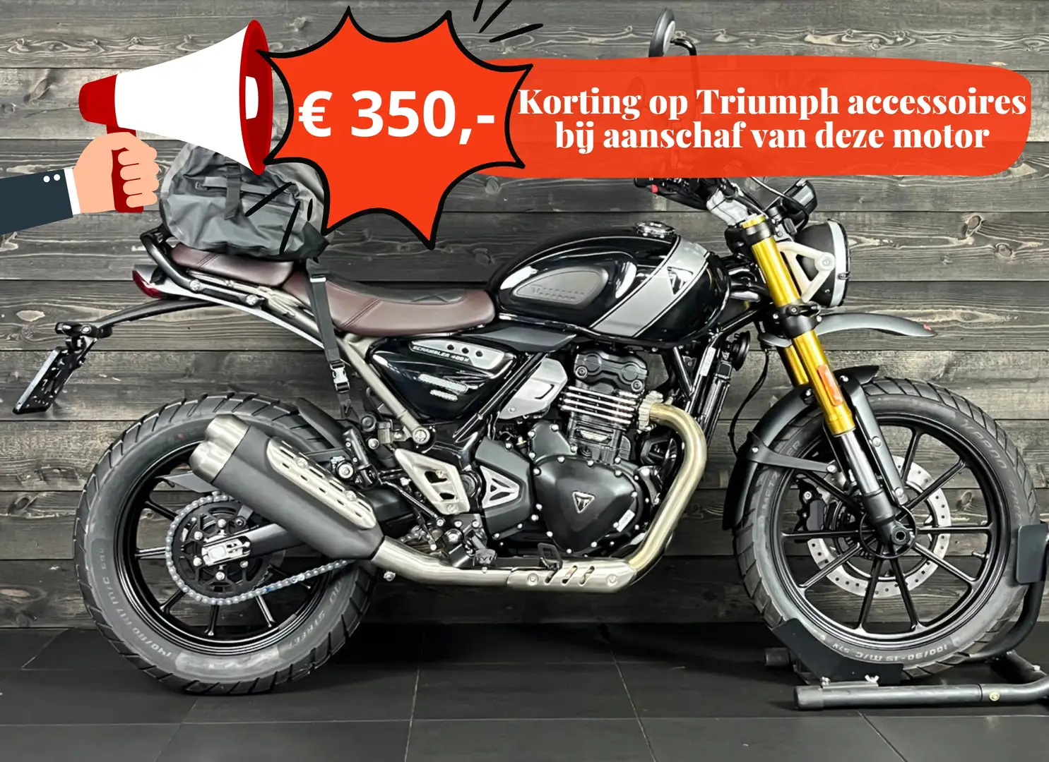 Triumph Scrambler 400 X Negru - 1