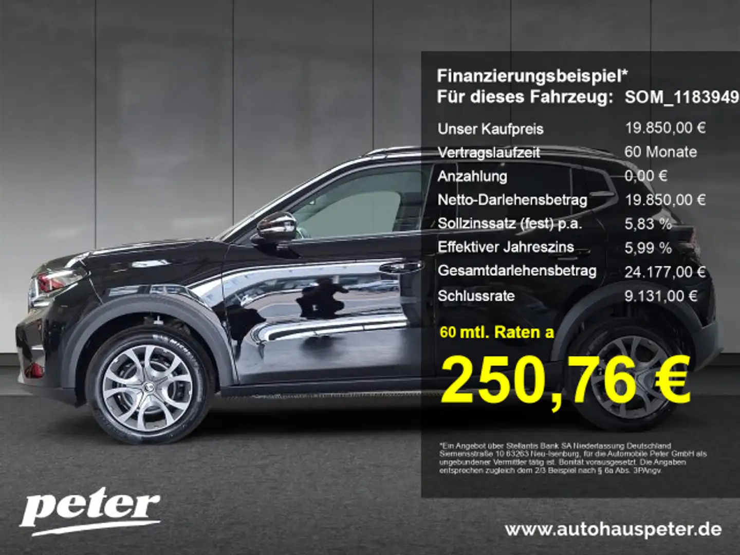 Citroen C3 C3 MAX 100PS +Navi+Head-UP+Kamera+Winter Schwarz - 1