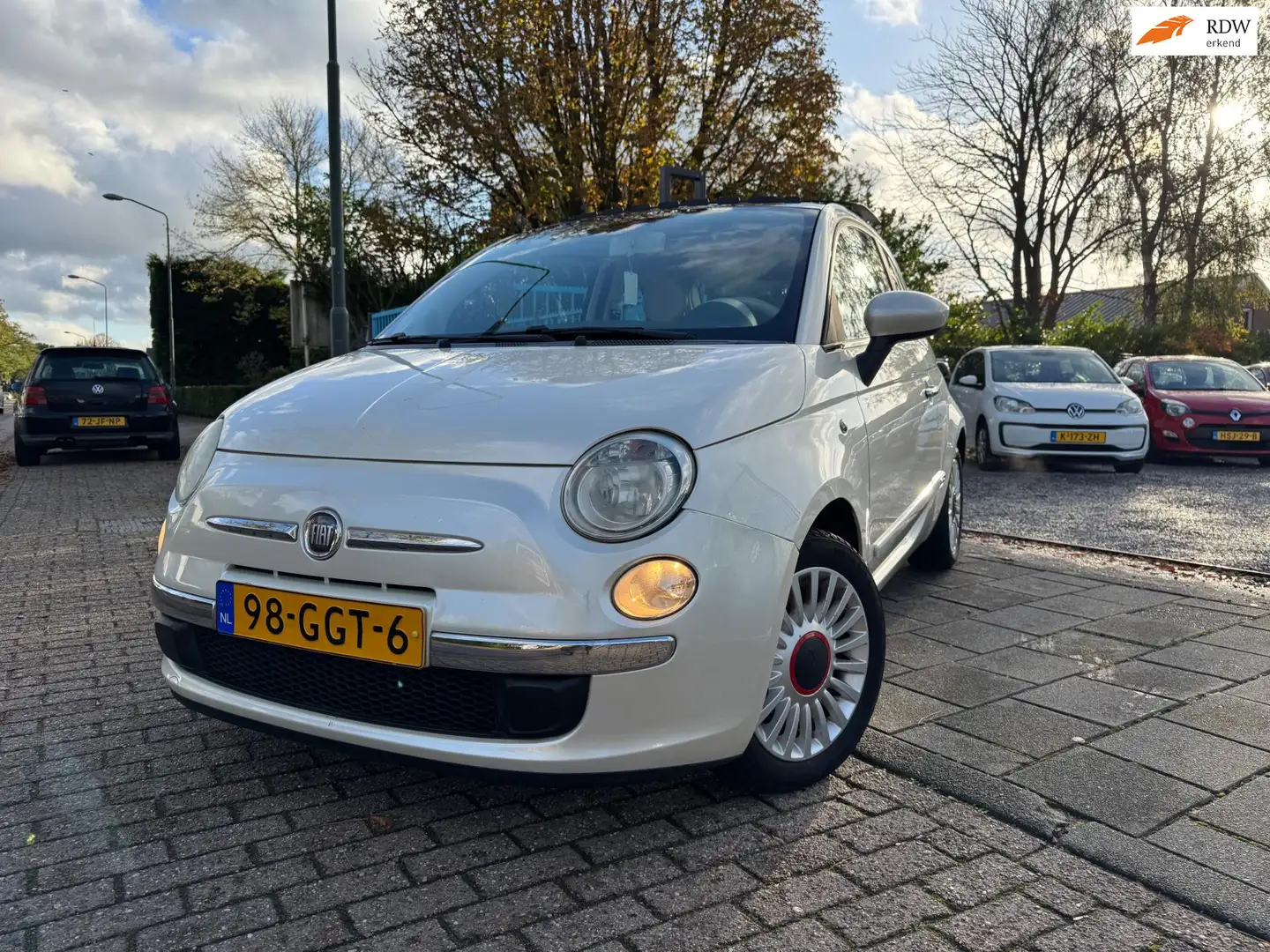 Fiat 500 1.4-16V Sport A-C Elek Pakket Pano Lmv Wit - 1