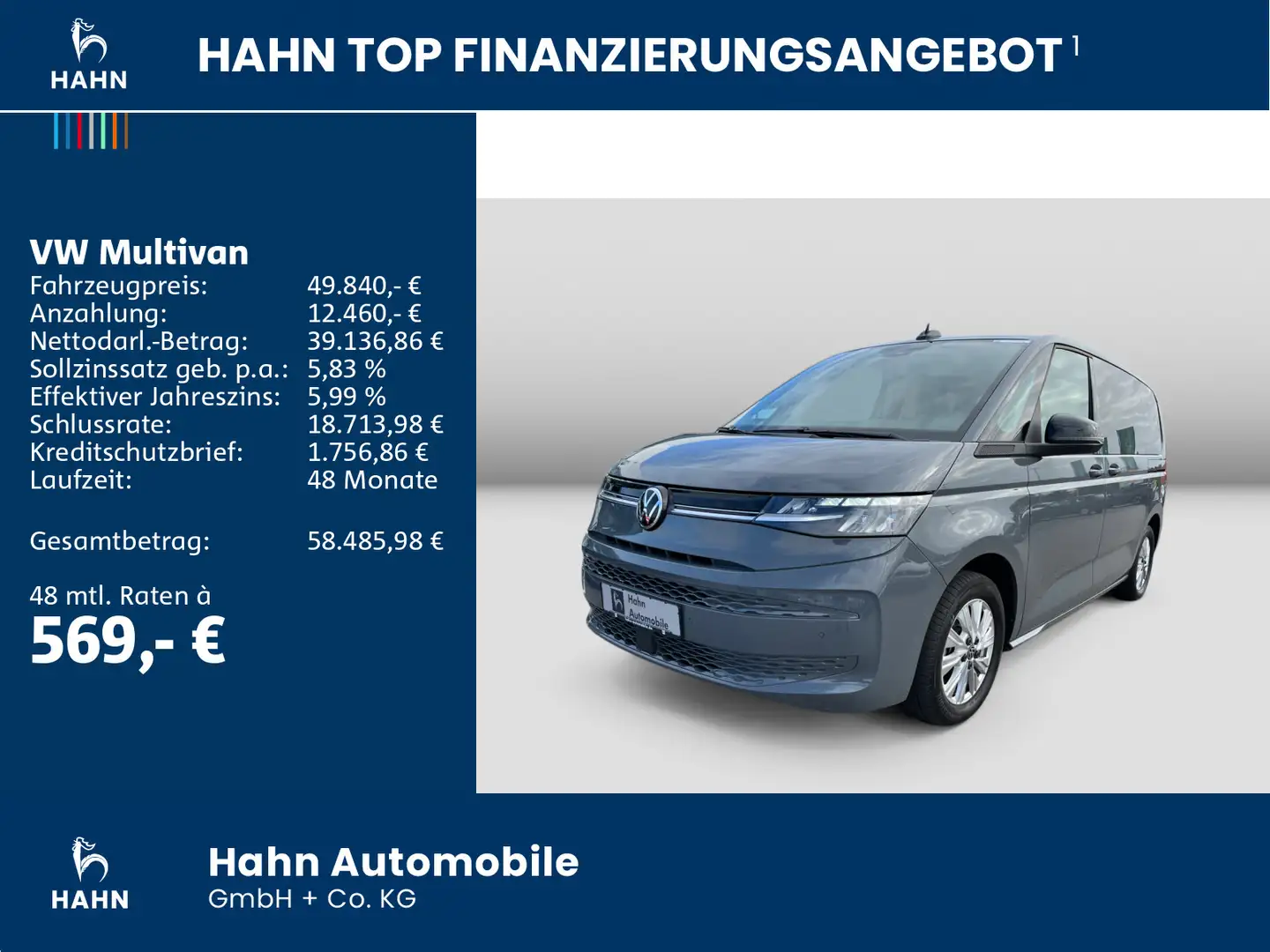 Volkswagen T7 Multivan Life 2.0TSI DSG StandHz ACC Kamera Navi Grau - 2