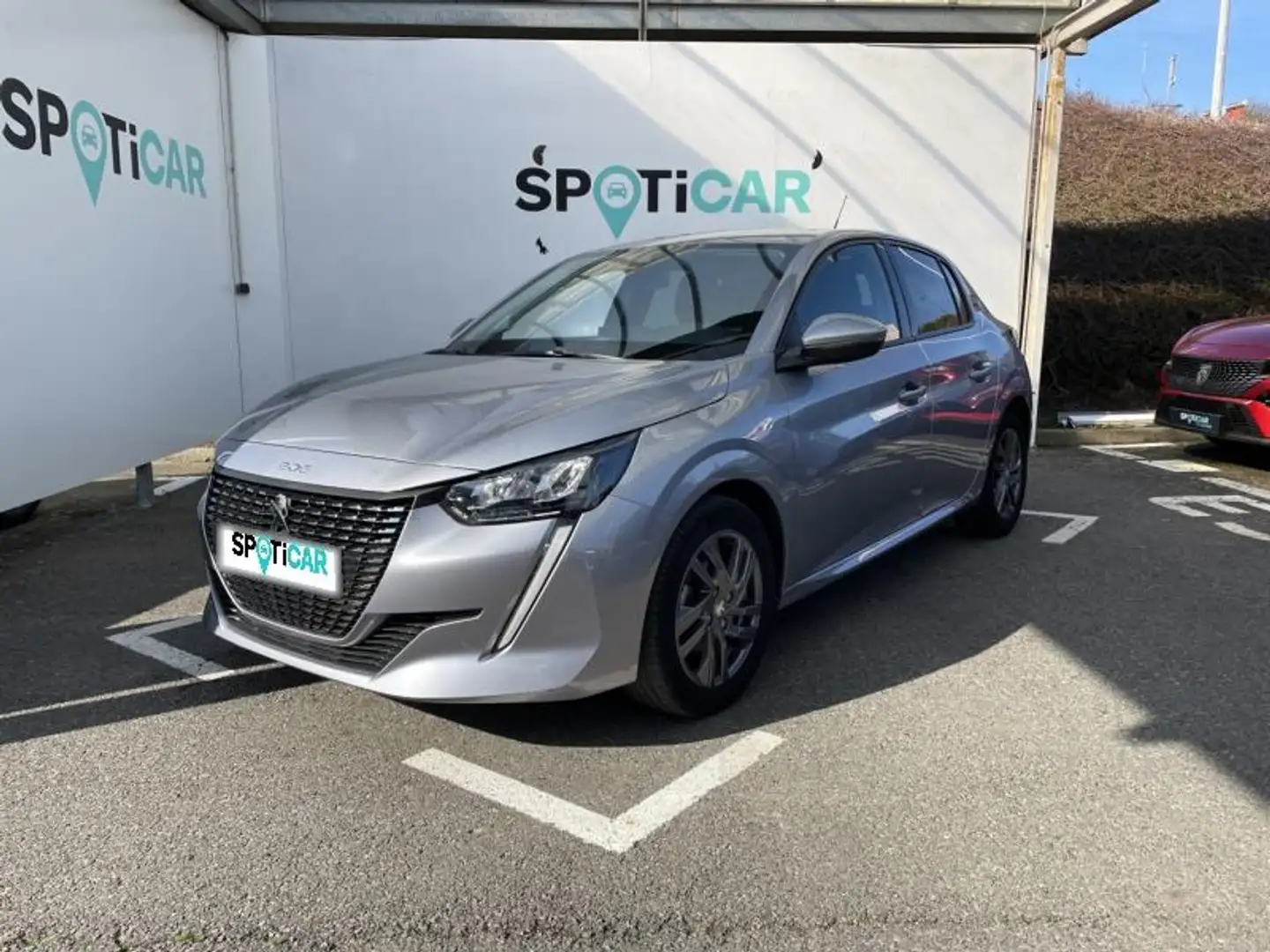 Peugeot e-208 1.2 PureTech 75ch S\u0026S Style Gris - 1
