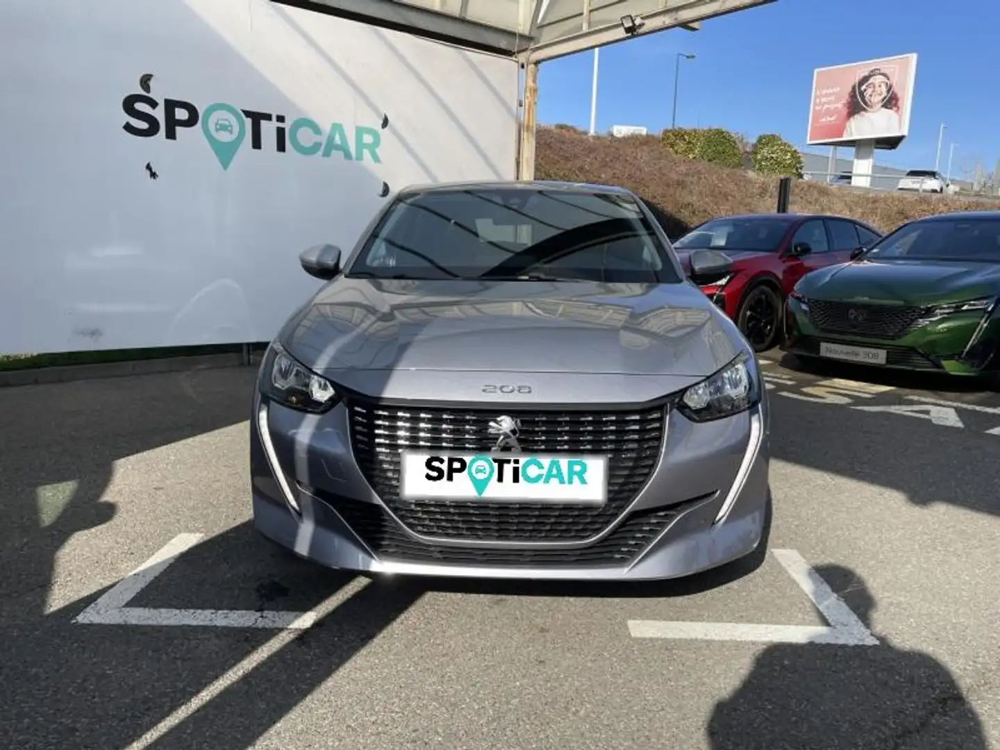 Peugeot e-208 1.2 PureTech 75ch S\u0026S Style Gris - 2