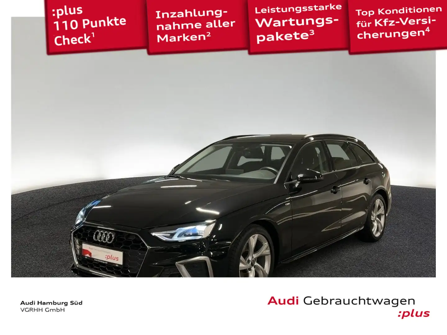 Audi A4 35 TDI Avant S line S tronic Sound Navi Schwarz - 1