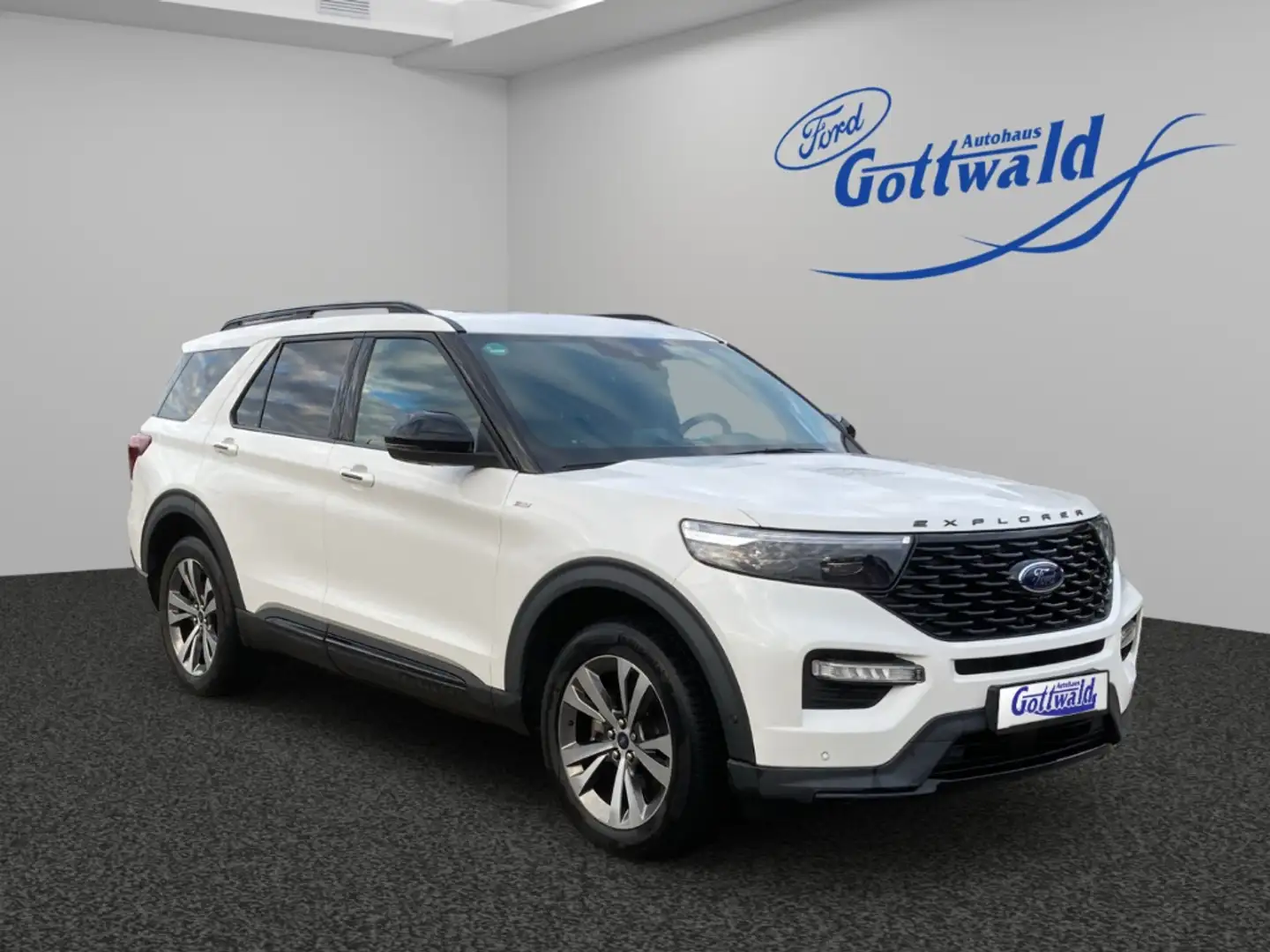 Ford Explorer Plug-in-Hybrid 4x4 ST-Line 3.0 EcoBoost 7Sitzer Pa Weiß - 1