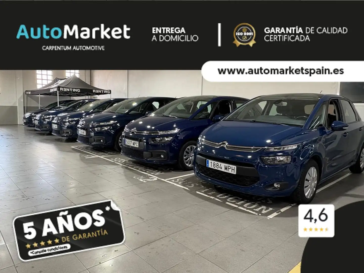 Citroen C4 Picasso 1.6BlueHDI S&S Feel EAT6 120 Azul - 2