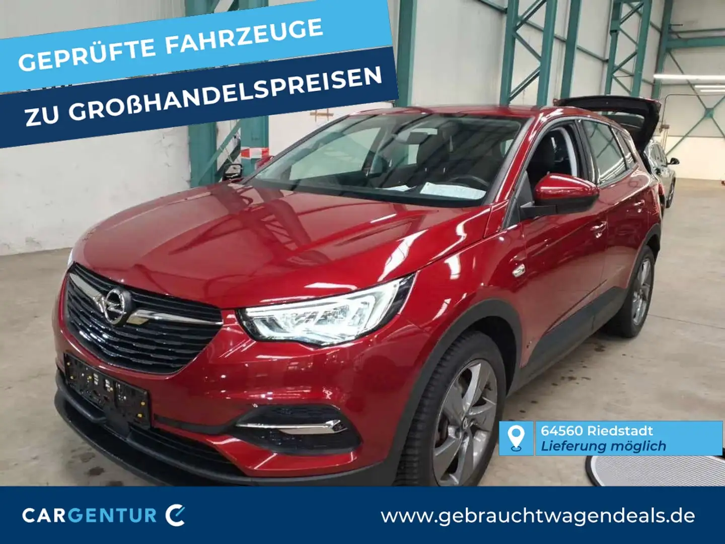 Opel Grandland X 1.6 Turbo Hybrid Edition AHK Navi El.Heckkl. Czerwony - 1