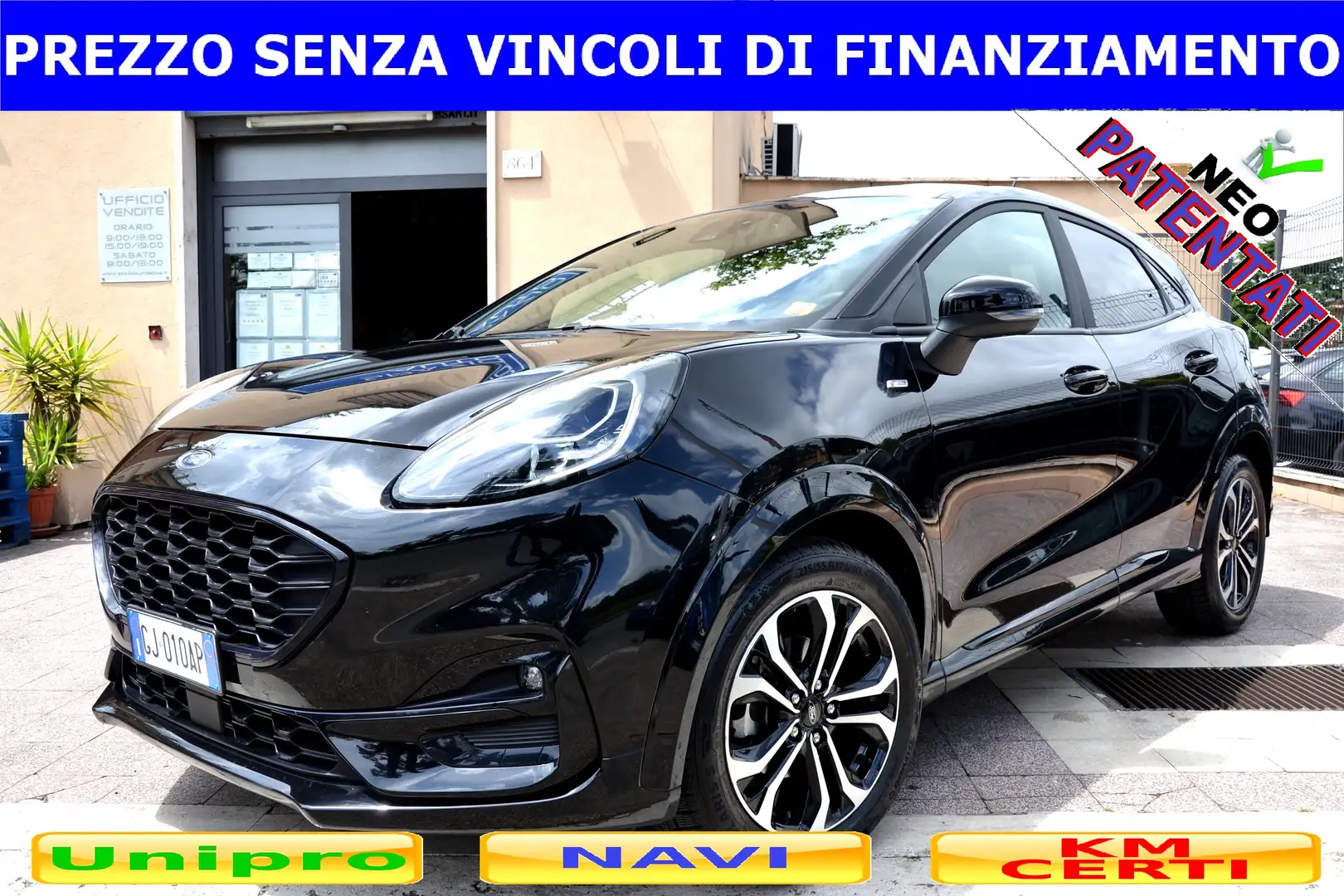 Ford Puma 1.0 HYBRID ST-LINE *NAV-LED-RETROCAM.*PREZZO VERO* Чорний - 1