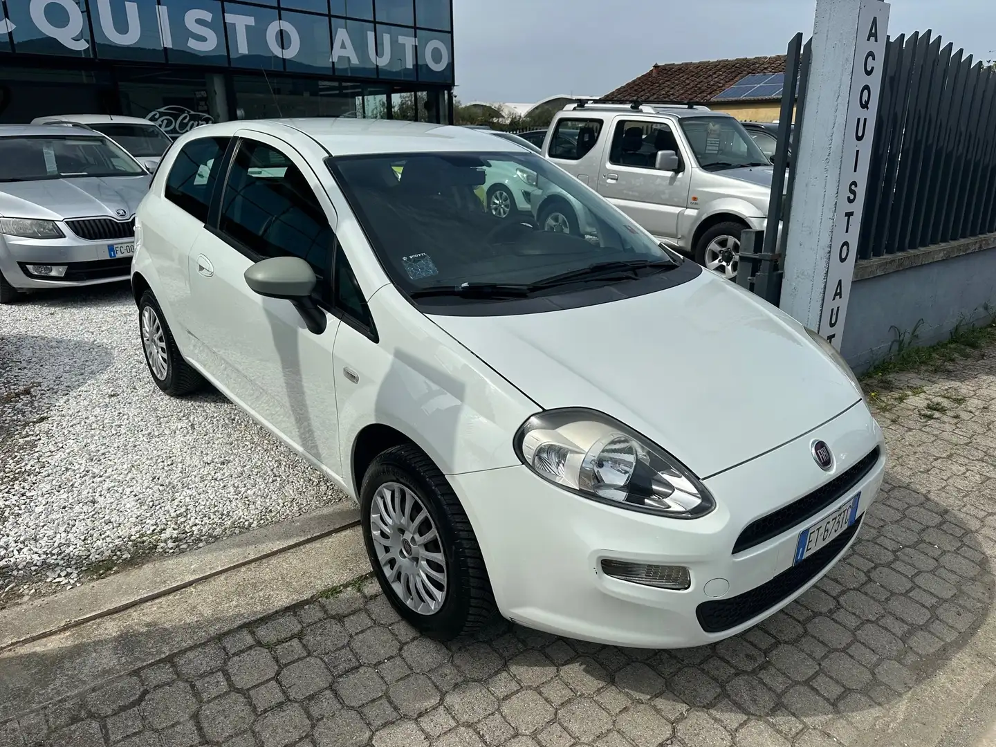 Fiat Punto Punto 3p 1.4 natural power Easy 70cv Blanc - 2