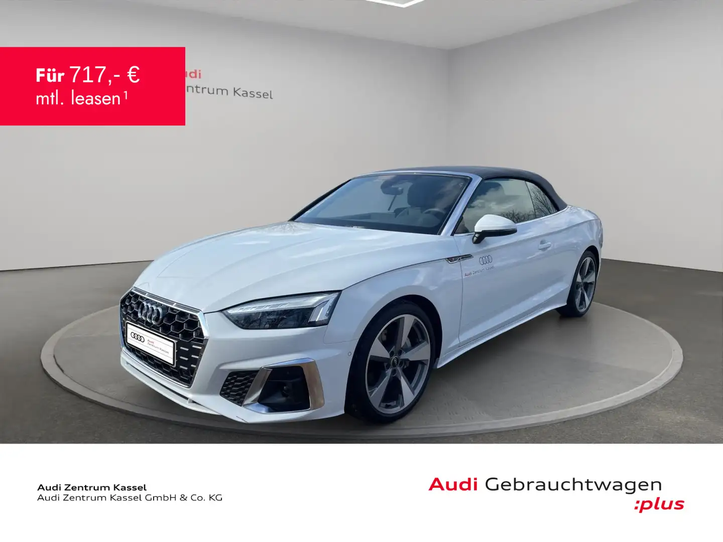 Audi A5 A5 Cabrio S line 40 TFSI qu. Matrix B&O Kam. Weiß - 1