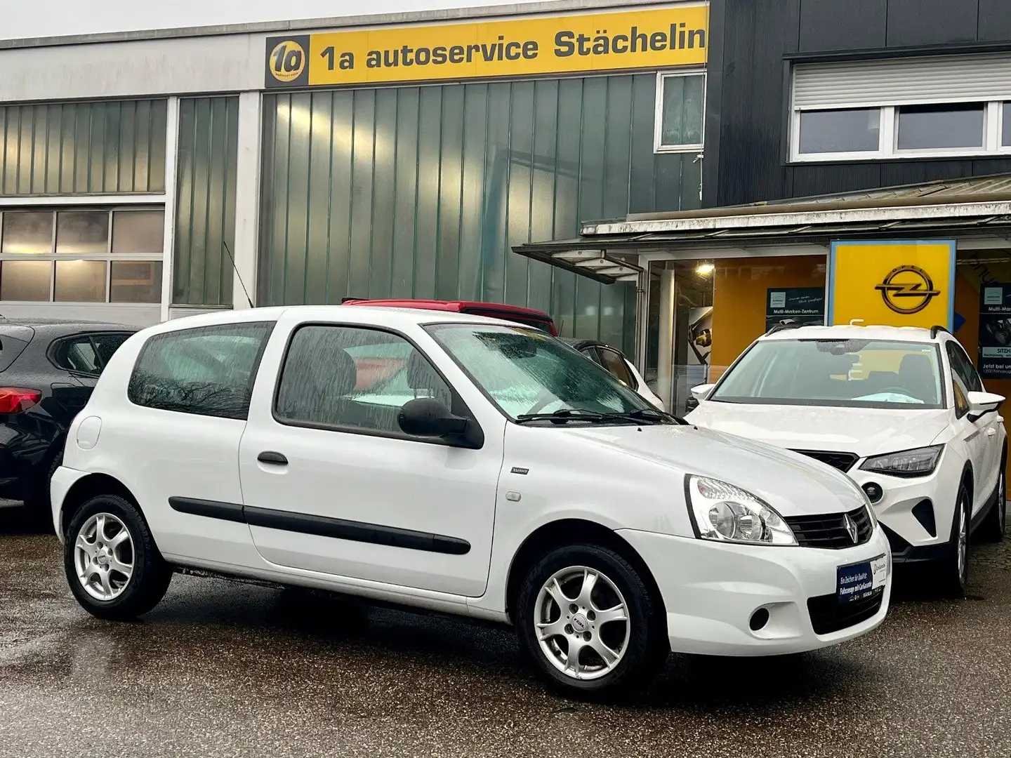 Renault Clio II 1.2,KLIMA,ALU,1.HAND,ZR+BREMSEN+TÜV NEU Weiß - 1