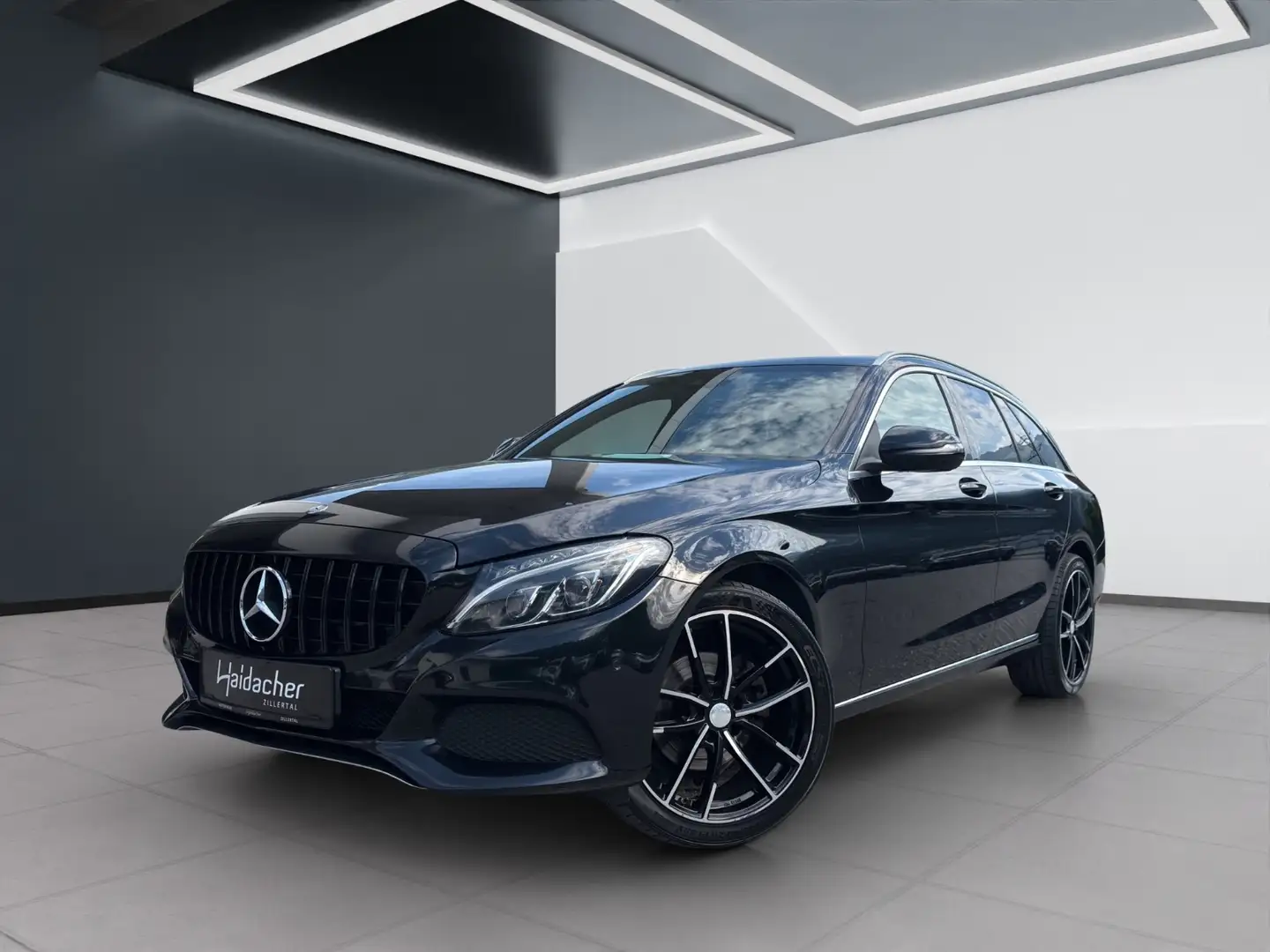 Mercedes-Benz C 220 d 4MATIC T-Modell PTS Shz Ambi Mbeam eHeck Schwarz - 2