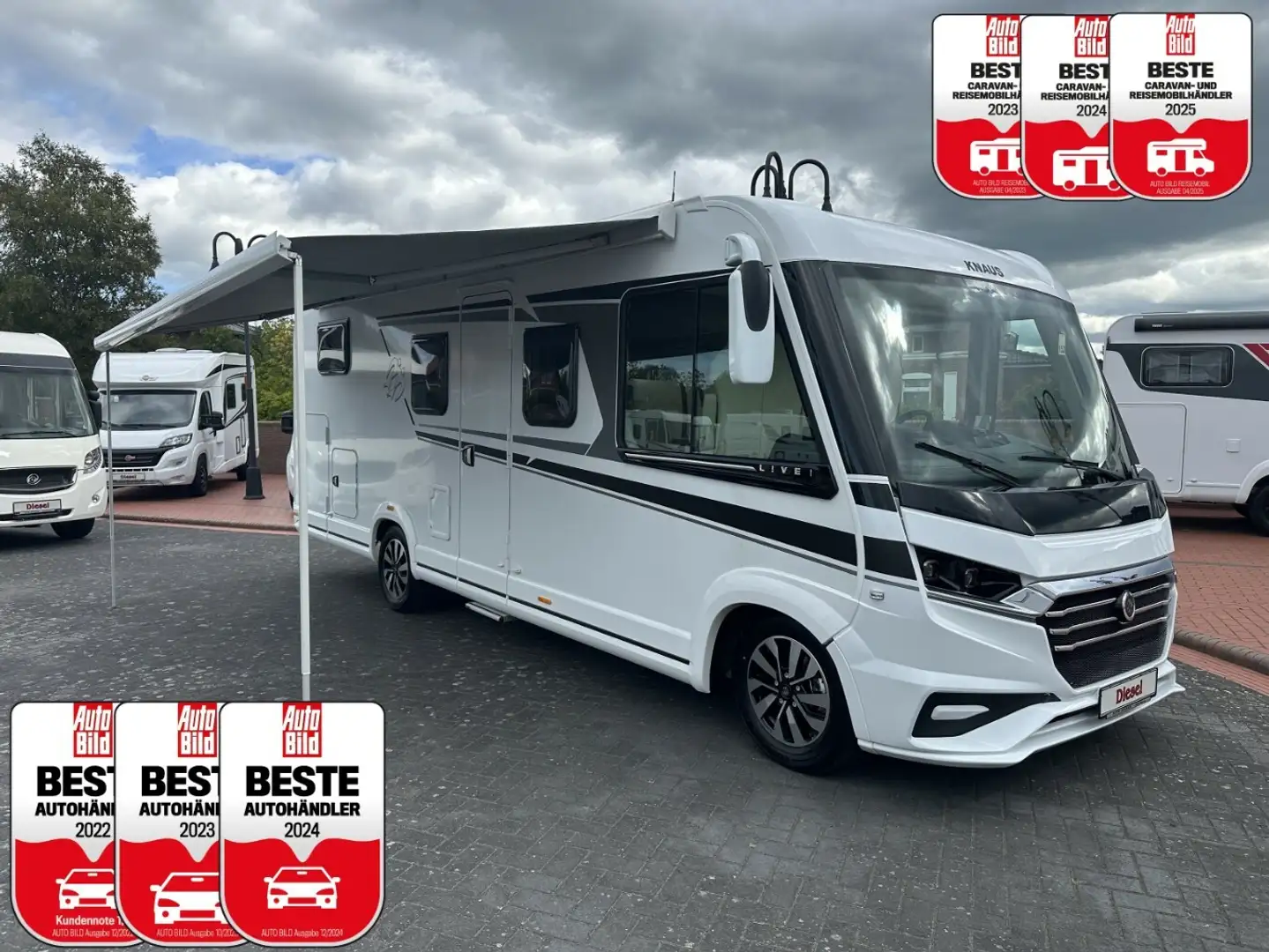 Knaus L!ve I700 MEG Autom UNBENUTZT +AHK+ALDE+2xTV+Leder Bianco - 1