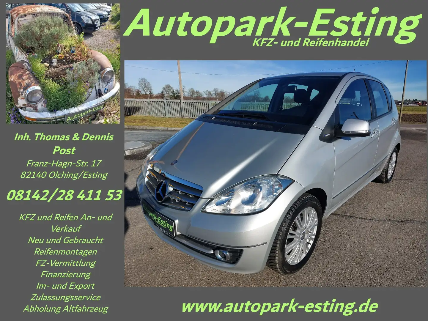 Mercedes-Benz A 170 A 170 Automatic Elegance 66.000km MB-Scheckheft Grigio - 1