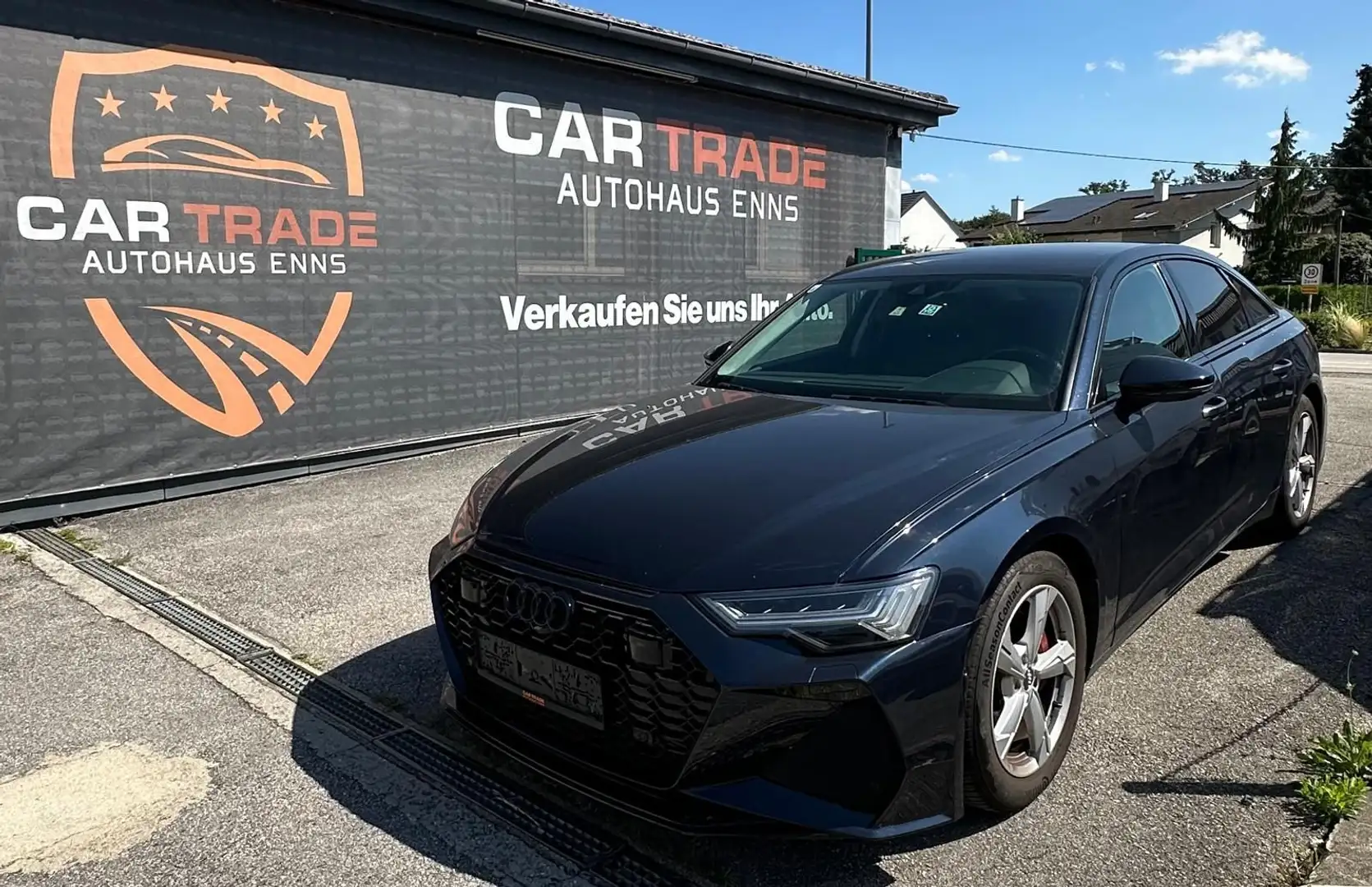 Audi A6 50 TDI quattro S-Line Bleu - 1