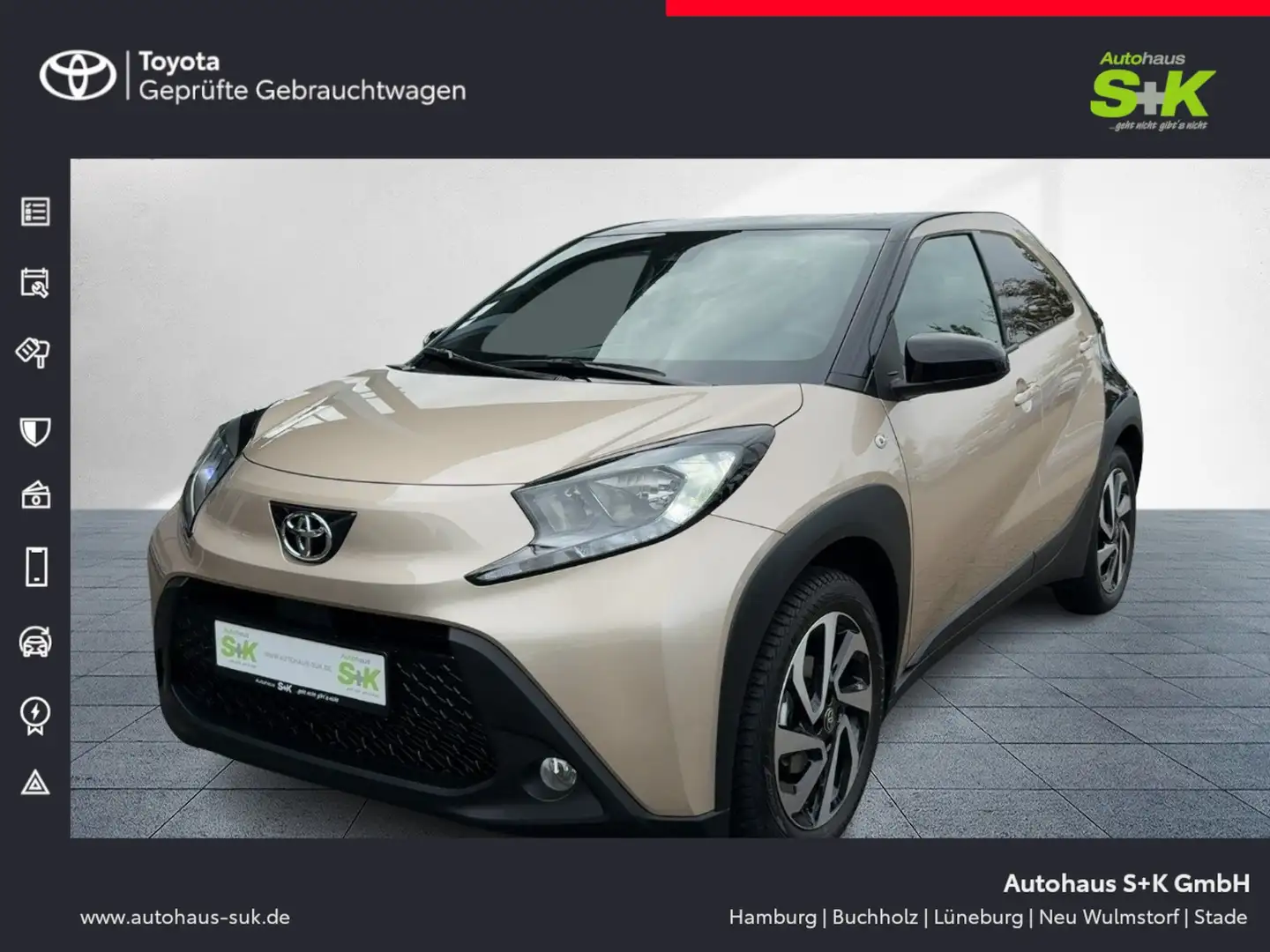 Toyota Aygo X 1,0-l Team D*Allwetter*Carplay*R-Kamera***** Beige - 1