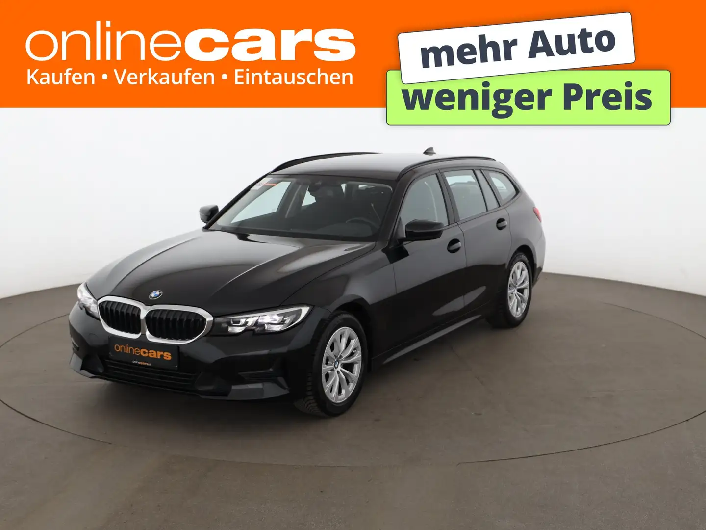 BMW 318 d Touring Advantage Aut LED NAVI DIGI-TACHO Schwarz - 1