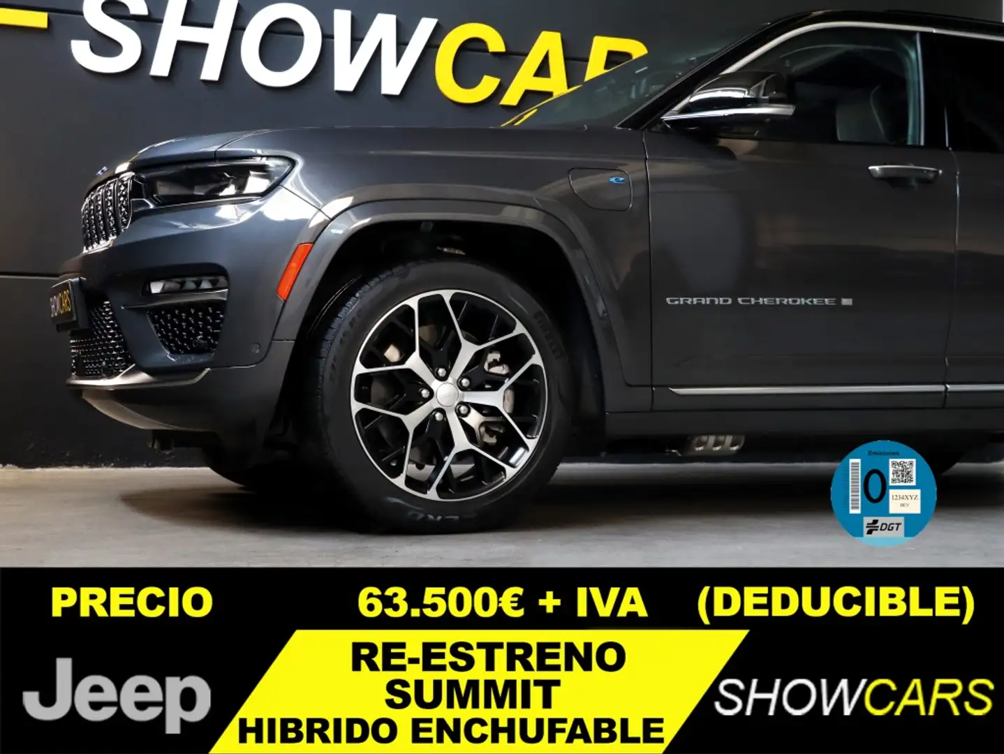 Jeep Grand Cherokee 2.0 PHEV 4xe Summit Reserve Gris - 1